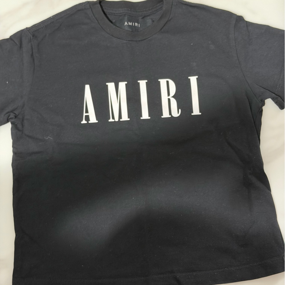 AMIRI Black Crew Neck Tee